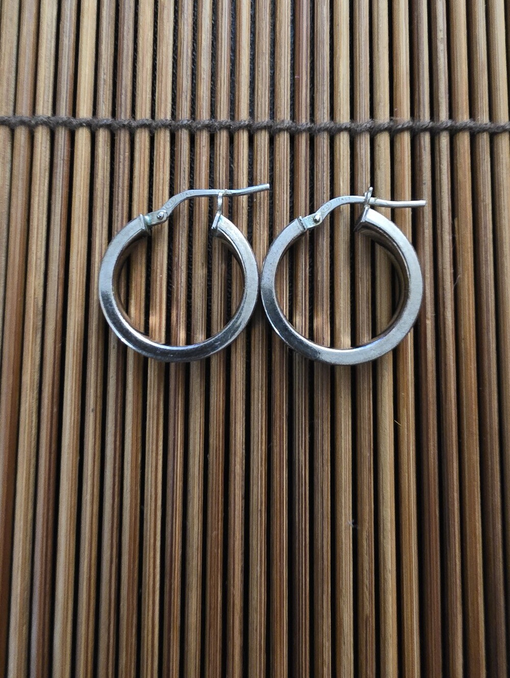 925 Silver Hoop Earrings (Vintage)